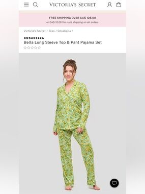 💐 Cosabella Bella Long Sleeve Top & Pant Pajama Set 💐